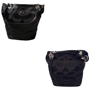 Black Coach Bucket Purse